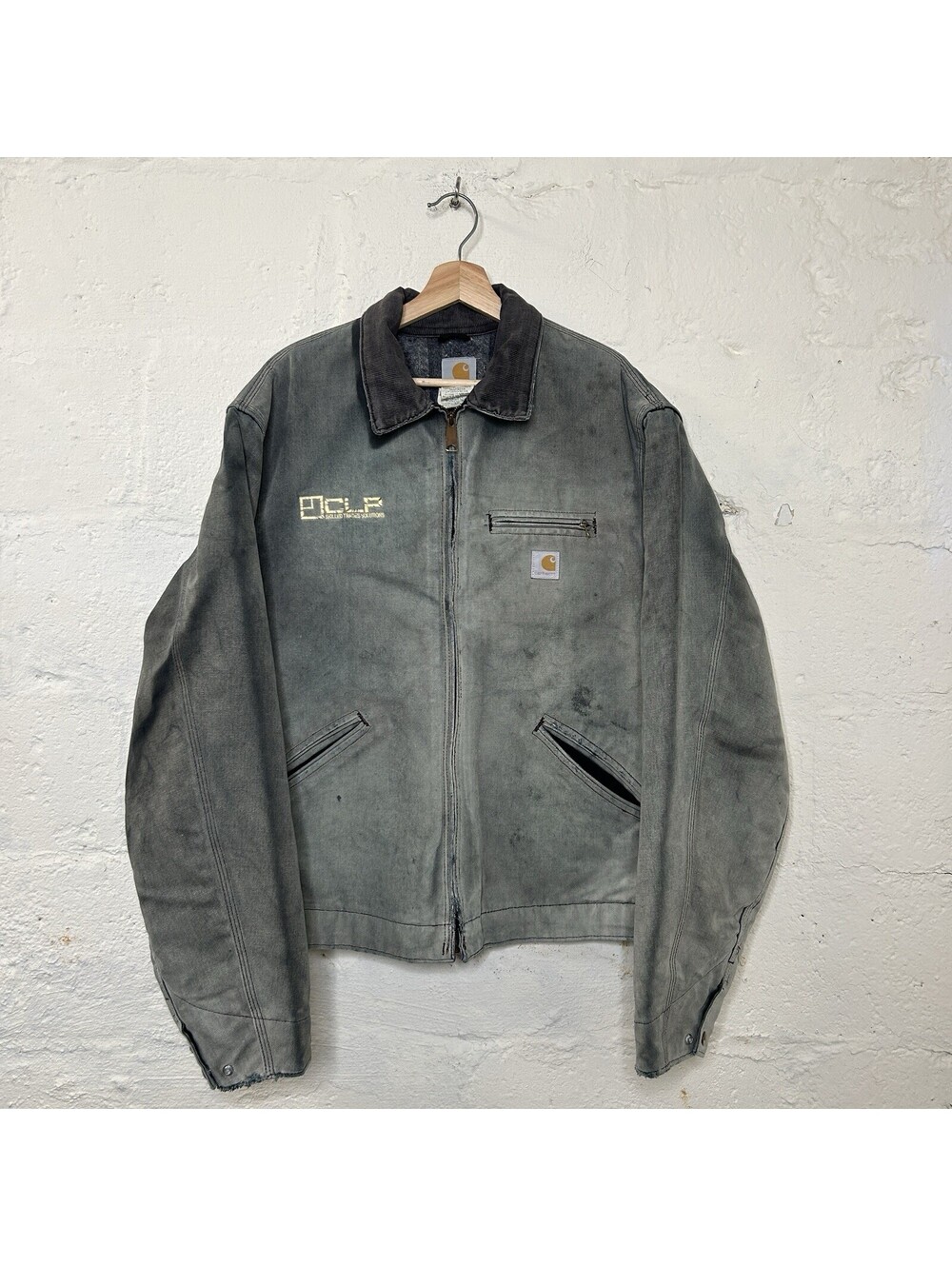 Vintage Faded Carhartt Blanket-Lined Detroit Jacket “Black” J01 BLK Men’s 48/XL